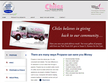 Tablet Screenshot of chilespropane.com